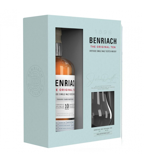 Coffret Benriach 10 ans avec verre