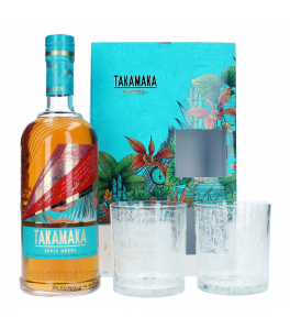 Takamaka Zepis Kreol avec 2 verres