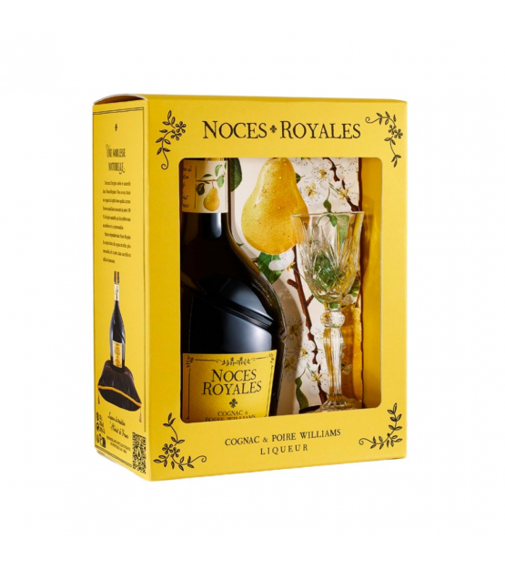 Noces Royales Liqueur Cognac et Poire William + 1 Verre