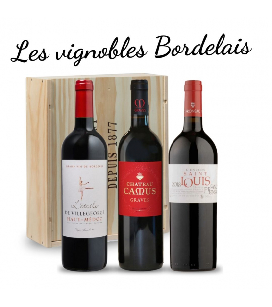 Coffret vins Les vignobles Bordelais