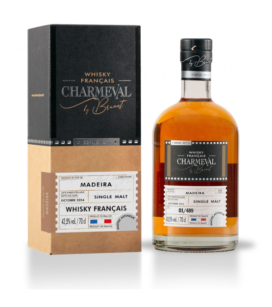 Charmeval finition en fût Madeira Whisky français